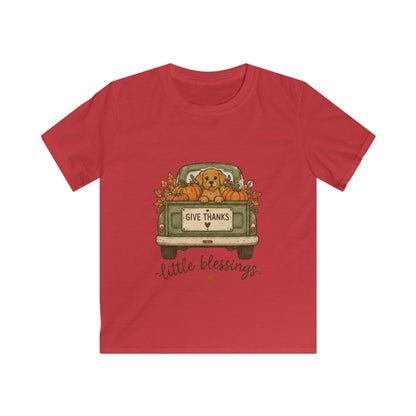 KIDS Give Thanks Little Blessings Thanksgiving T-Shirt