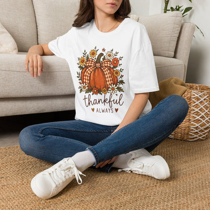Thankful Always Pumpkin Harvest T-Shirt