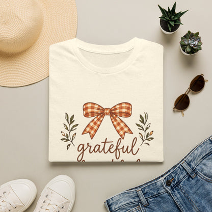 Grateful Thankful Blessed Thanksgiving T-Shirt