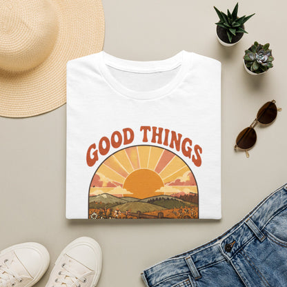 Retro Good Things Take Time T-Shirt