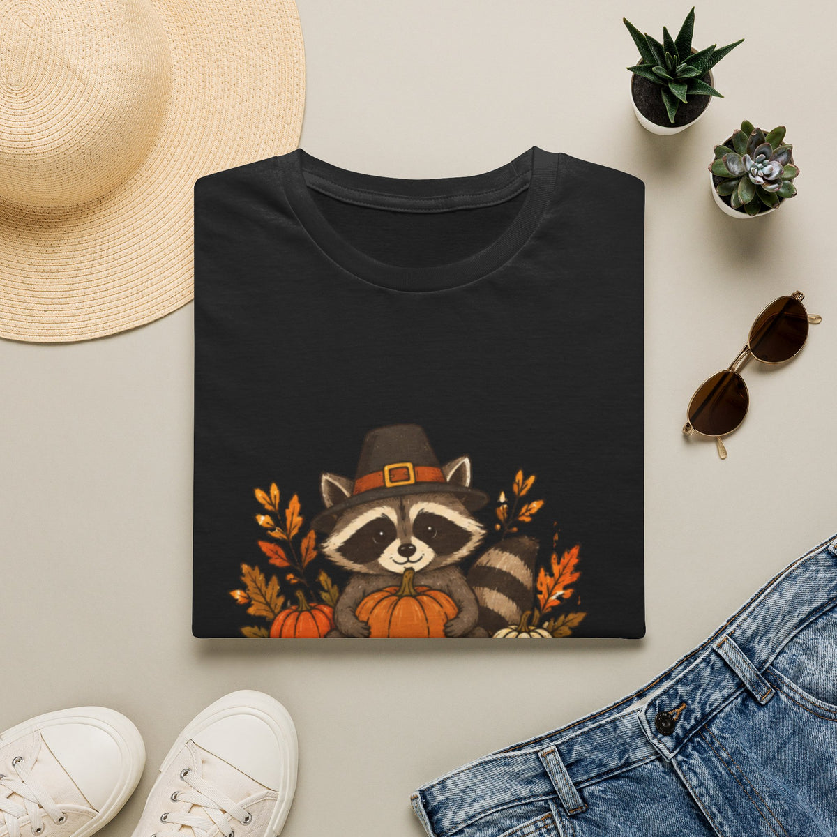 Happy Thanksgiving Raccoon T-Shirt