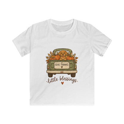 KIDS Give Thanks Little Blessings Thanksgiving T-Shirt