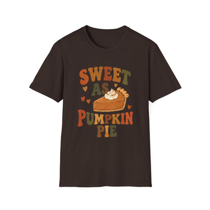 Sweet as Pumpkin Pie T-Shirt – Cute Fall Thanksgiving Shirt