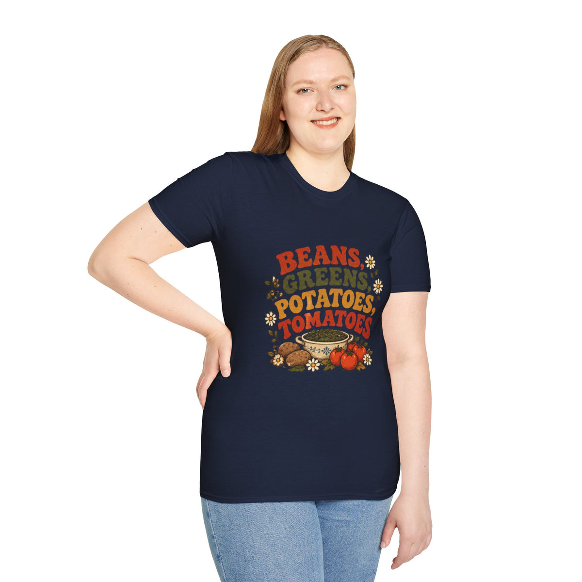 Beans Greens Potatoes Tomatoes Garden T-Shirt