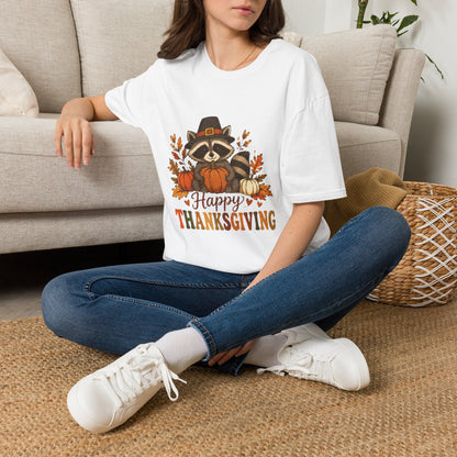 Happy Thanksgiving Raccoon T-Shirt