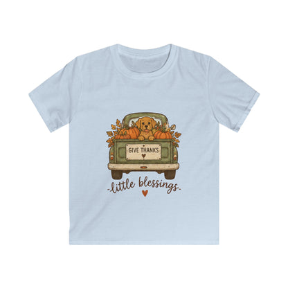 KIDS Give Thanks Little Blessings Thanksgiving T-Shirt