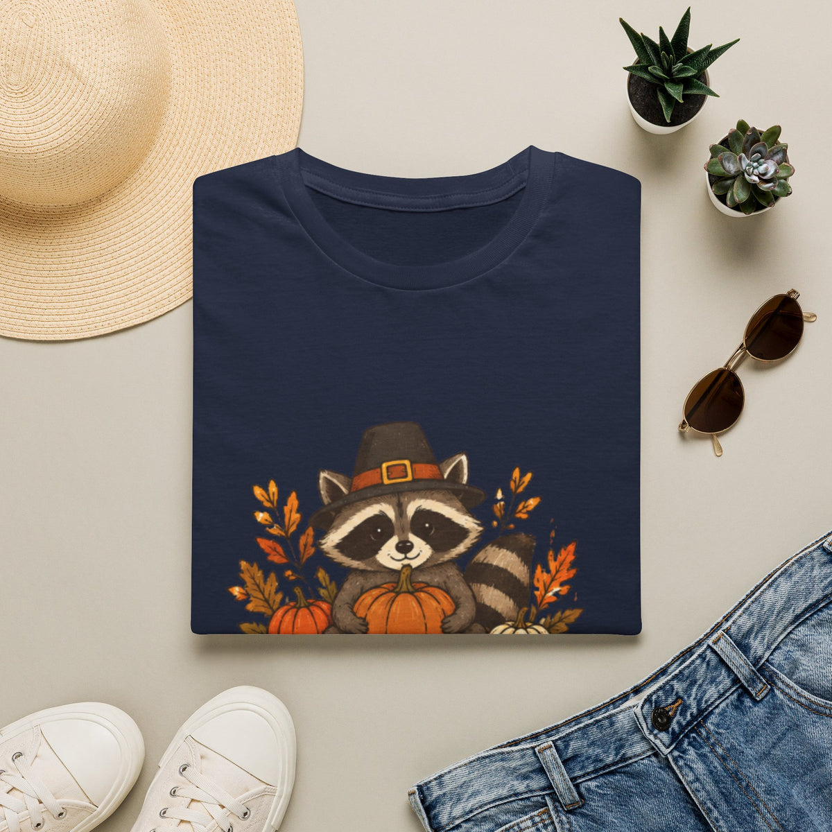 Happy Thanksgiving Raccoon T-Shirt