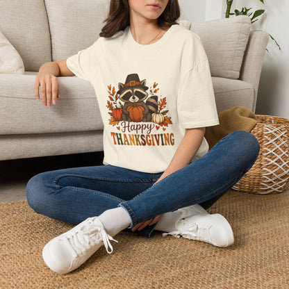 Happy Thanksgiving Raccoon T-Shirt