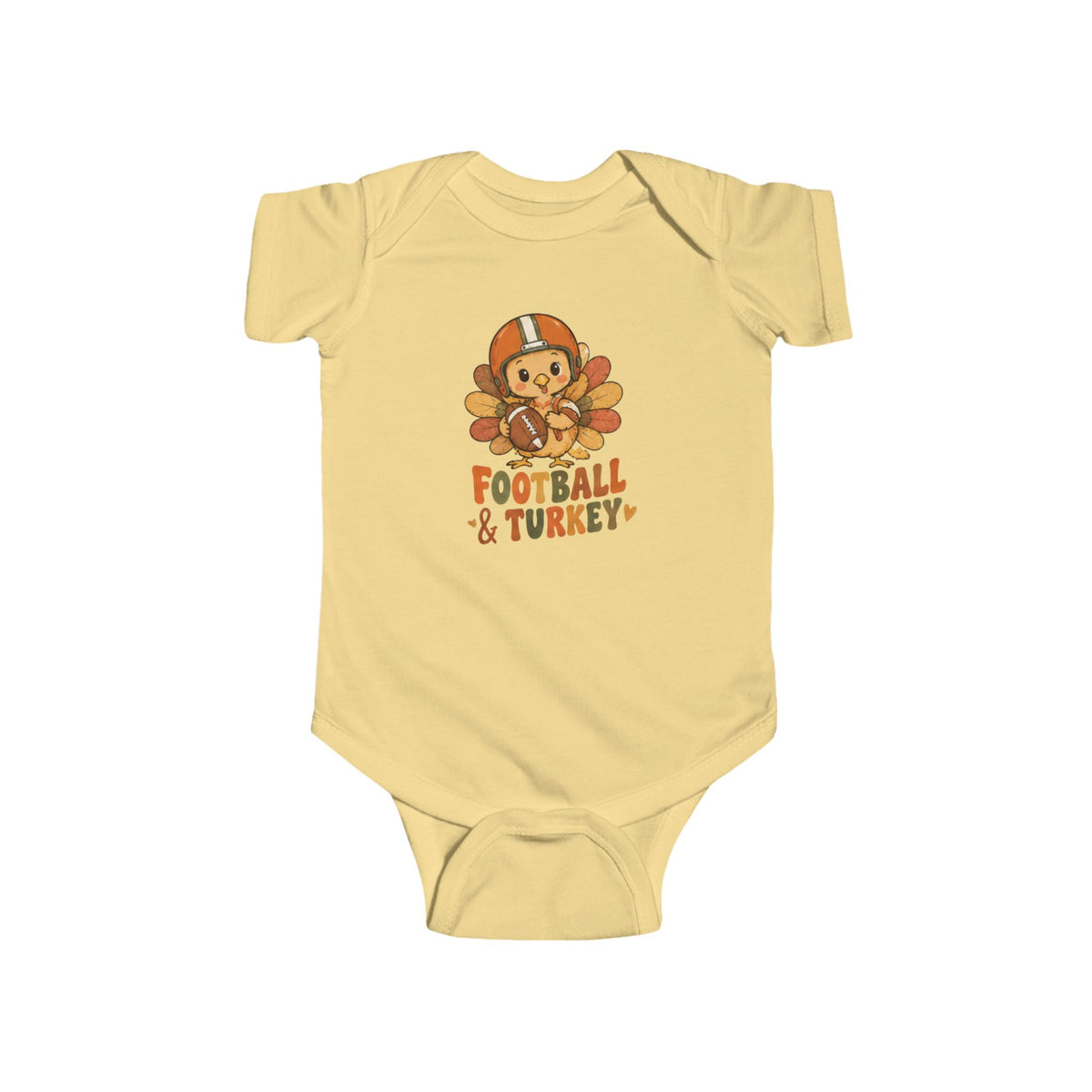 INFANT Football & Turkey Bodysuit