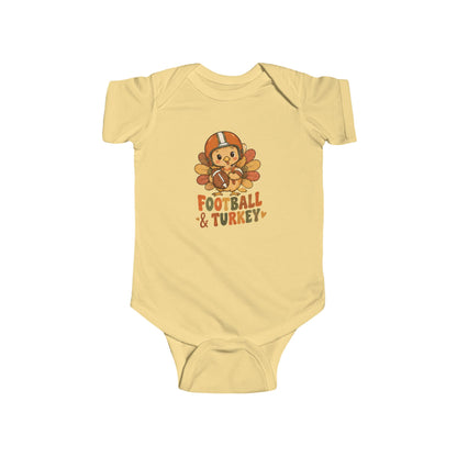 INFANT Football & Turkey Bodysuit
