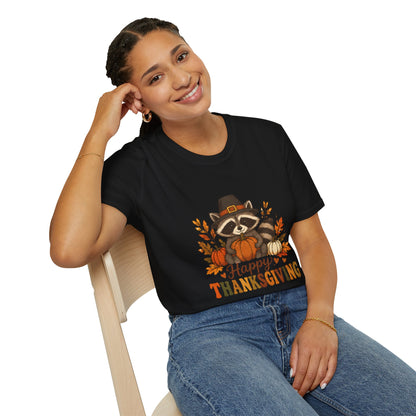 Happy Thanksgiving Raccoon T-Shirt