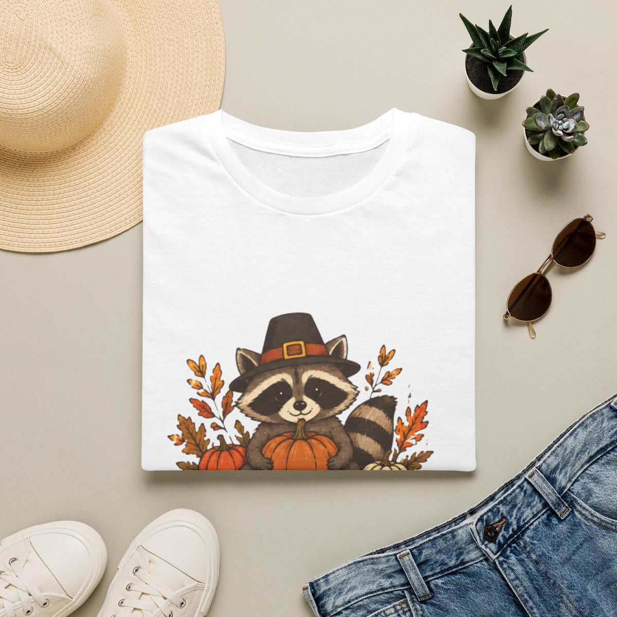 Happy Thanksgiving Raccoon T-Shirt