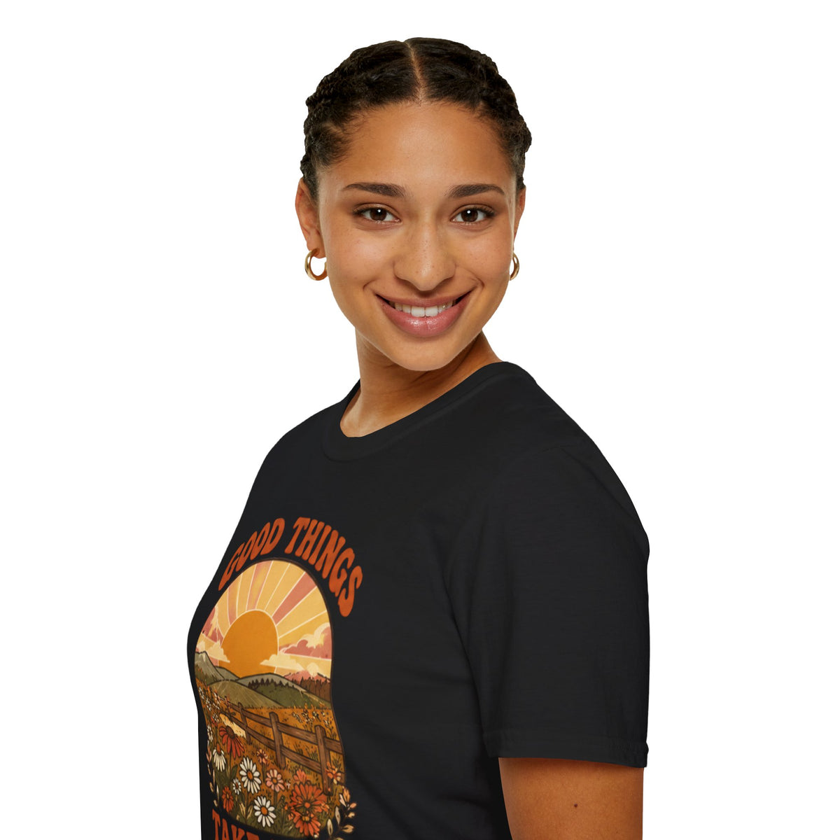 Retro Good Things Take Time T-Shirt