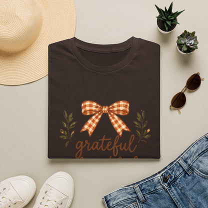 Grateful Thankful Blessed Thanksgiving T-Shirt