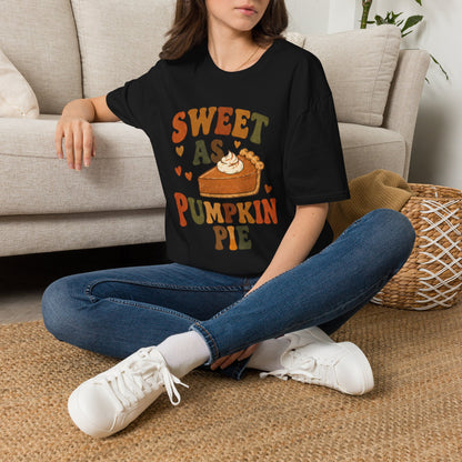 Sweet as Pumpkin Pie T-Shirt – Cute Fall Thanksgiving Shirt