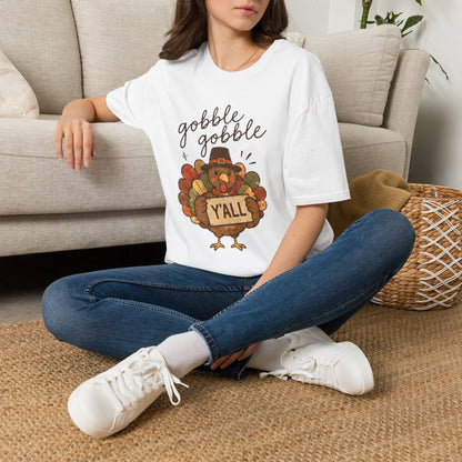 Gobble Gobble Y’all Thanksgiving Turkey T-Shirt