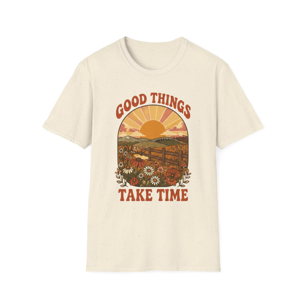 Retro Good Things Take Time T-Shirt