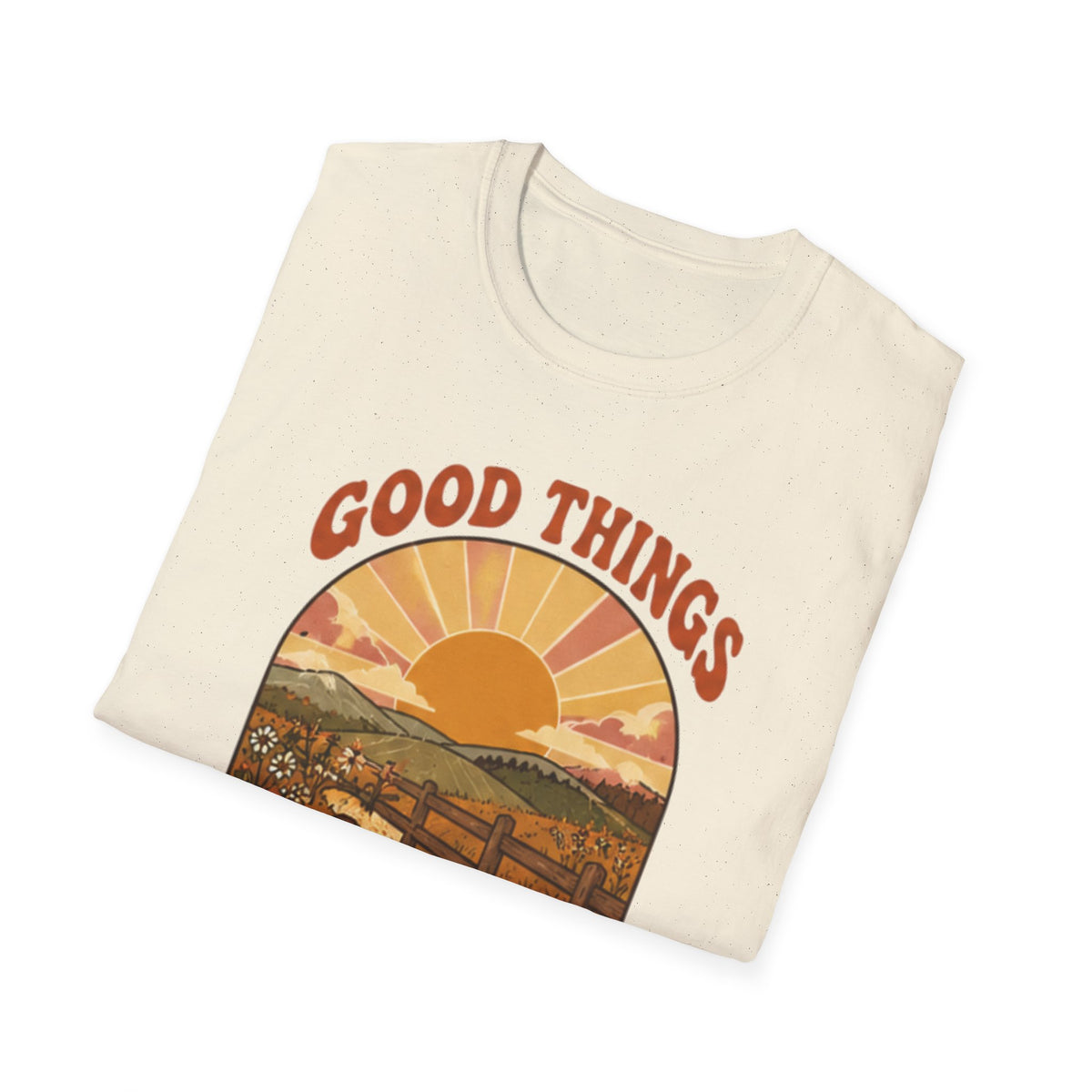 Retro Good Things Take Time T-Shirt